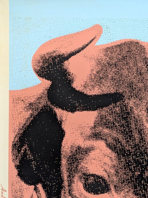 After Andy Warhol 1971 Cow (Blue) Print 45 1/4 x 29 5/8in gallery