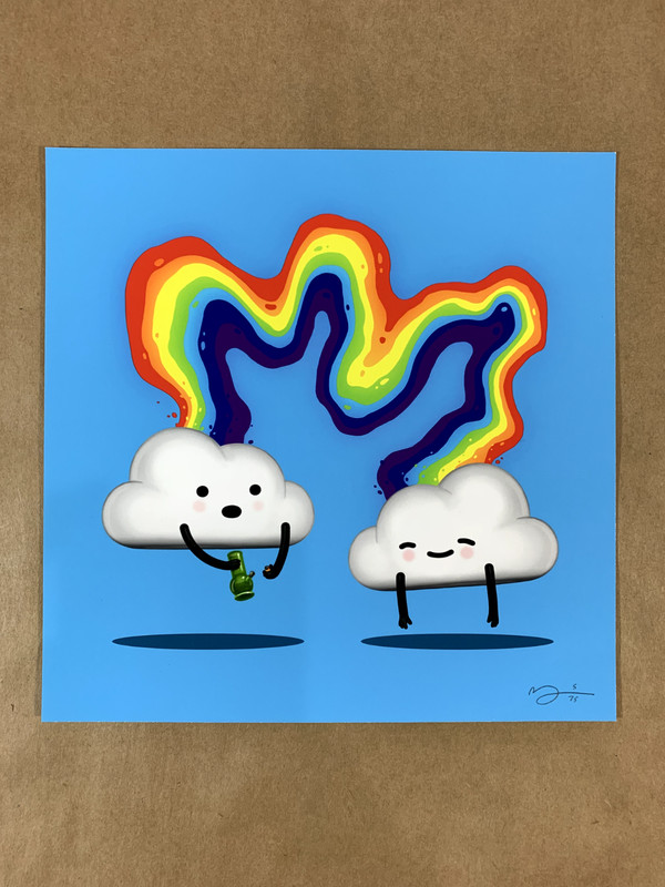 Rainbros II Variant by Mike Mitchell xx/75 Mikeland 8” x 8” inches