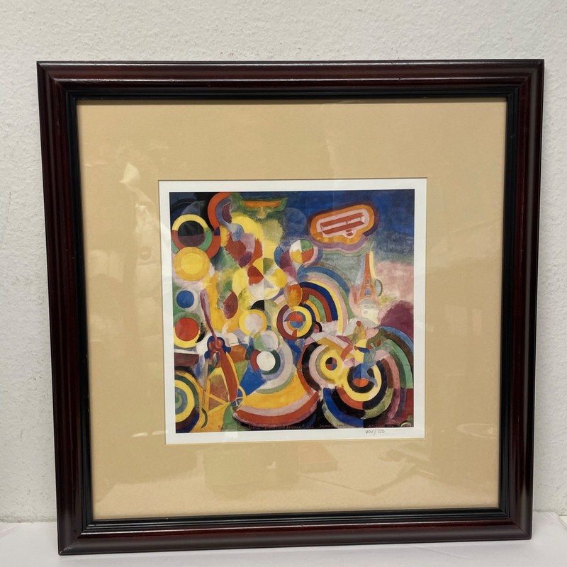 ROBERT DELAUNAY 1914 CUBISM NUMBERED LITHOGRAPH “Homage to Bleriot” Aviator