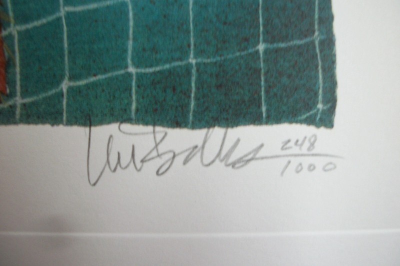 Will Bullas LE Print "tennis, anyone..? No. 248/1000 Ape Playing Tennis Print gallery