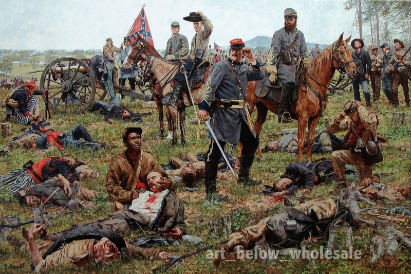 Bradley Schmehl The Grim Harvest of War Canvas Civil War Art