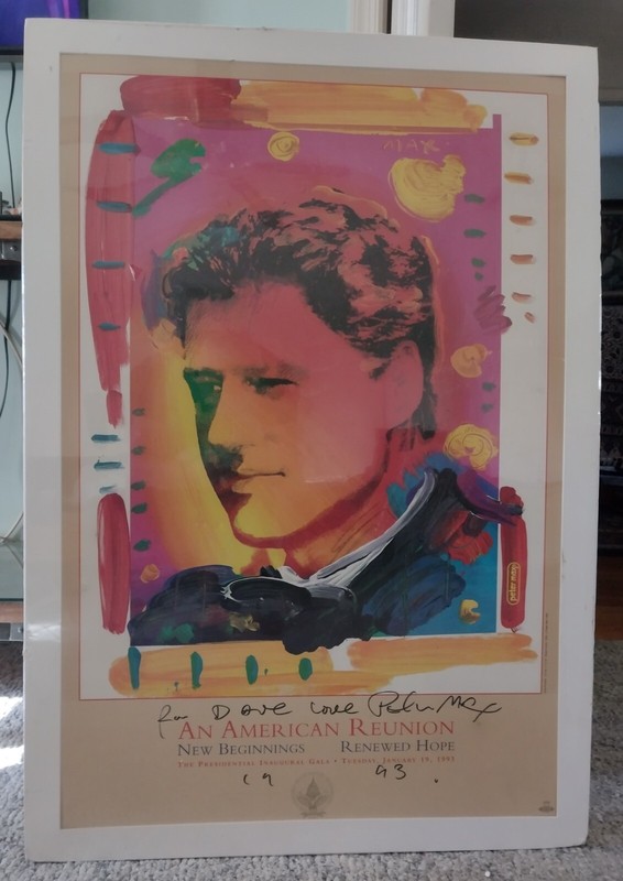 Peter Max, Bill Clinton Inaugural, An American Reunion I, Poster SIGNED Numbered