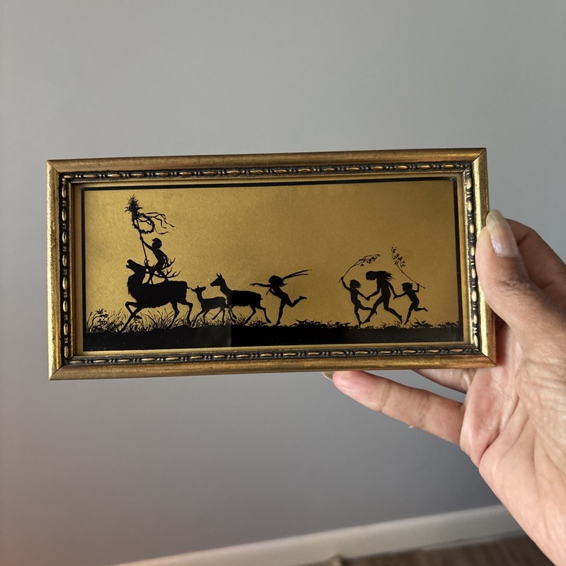 K.W. DIEFENBACH SILHOUETTE FOLLOW THE LEADER 7-1/4″ X 3-5/8″ PER ASPERA AD ASTRA