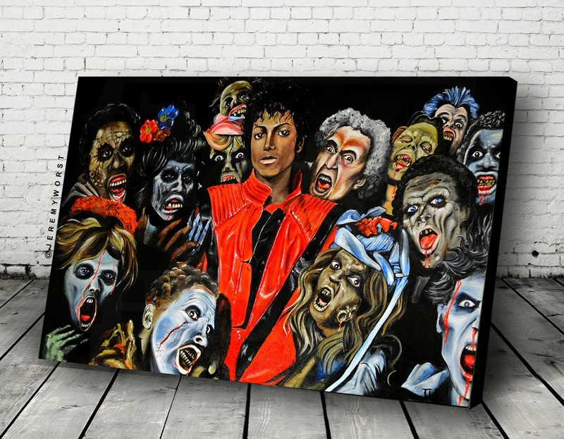 THRILLER MICHAEL JACKSON music cosplay whos bad mic glove zombie Rip MJ annie
