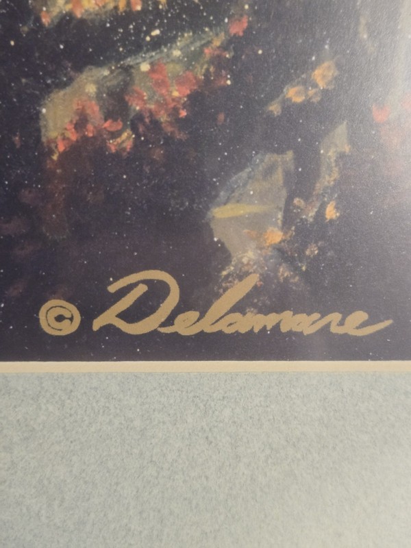 Print Of "The Curious Deep" fantasy artist David Delamare Sealed gallery