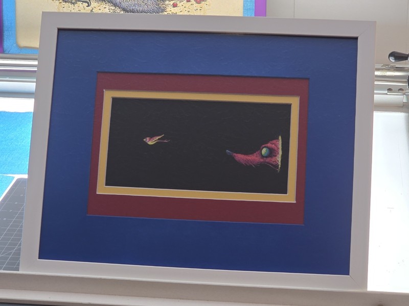 Marq Spusta, A Portal Through, Matted & Framed. Art Print 10x5, Frame 15x12. LE