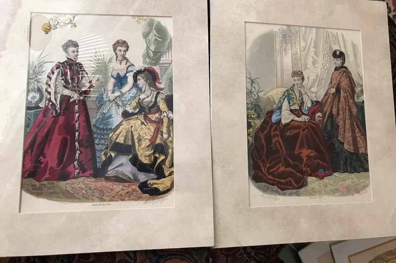 LA MODE ILLUSTREE ANAIS TOUDOUZE Fashion Plate Victorian Bright 12 x 15/2