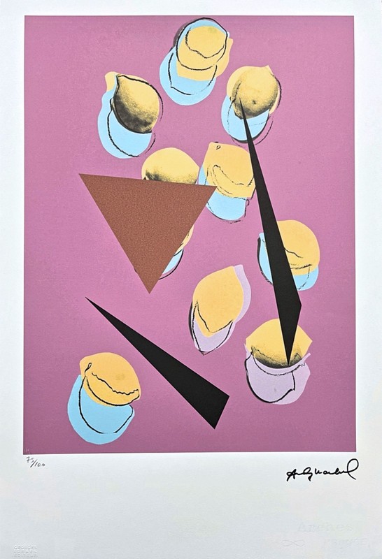 ANDY WARHOL – Lemons – signed, numbered edition 75/100, 38 x 56 cm