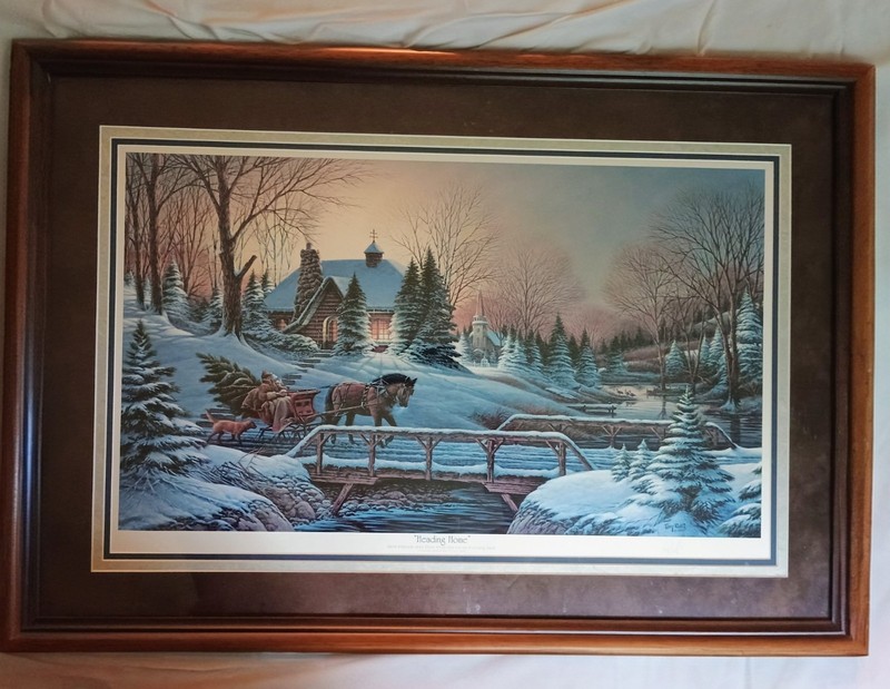 Terry Redfin Heading Home 32″ x 23″ Hand Signed Framed Wall Art
