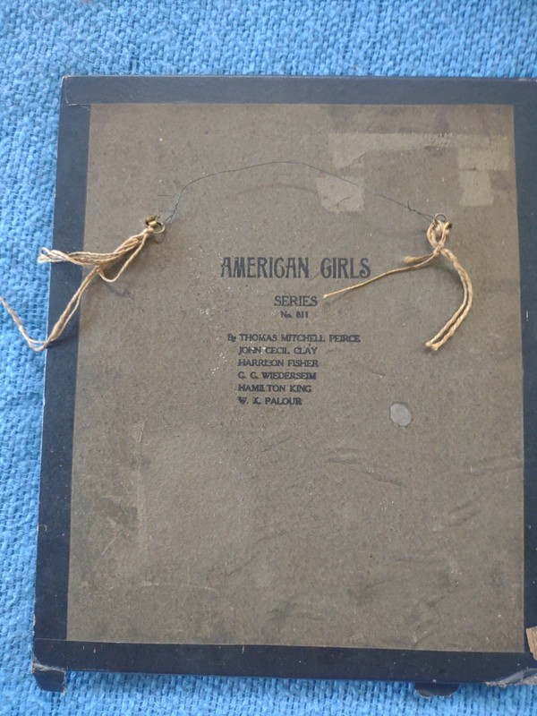 American Girls Series # 811 Sketch By John Cecil Clay 12 X 10" Early 1900's HTF gallery