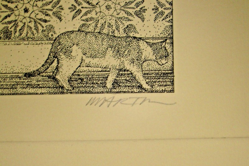 MARTIN, Donald - "Interior Passage #1" stiple etching, number one of the edition gallery