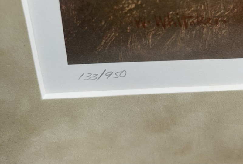 Limited Edition Print “The Back” Signed Framed By William Whitaker gallery