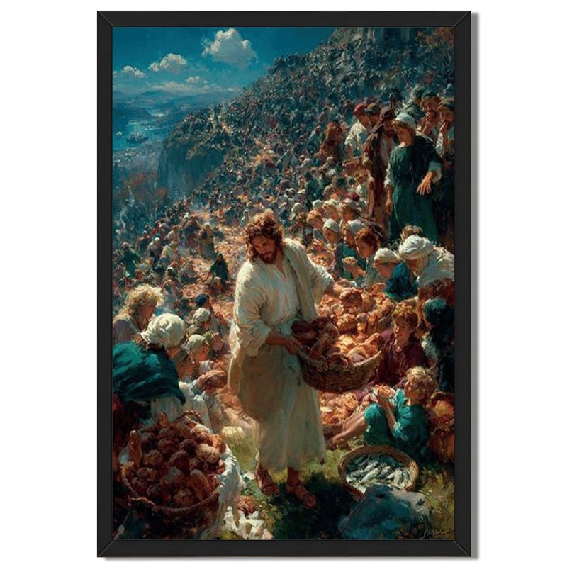 Biblical Miracle Scene Canvas Oil Paintings Reproduction