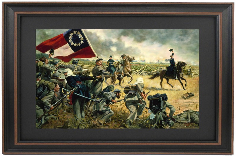 Framed The Fourth Alabama at Manassas, 1862 by Don Troiani. Standard or Poster.