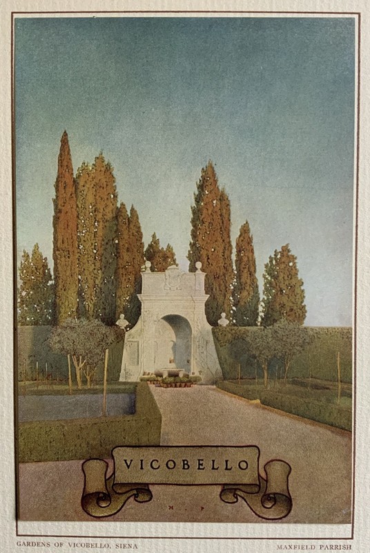 Maxfield Parrish “Vicobello” Original Print From The 1912 Jansen Portfolio Nice gallery