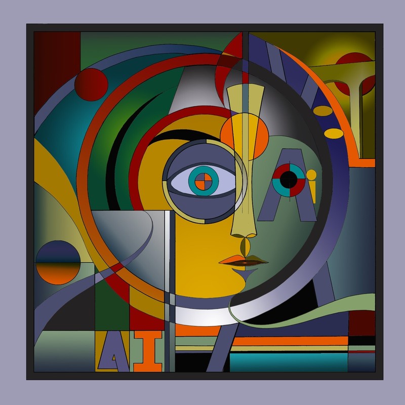Sci-Fi Edition Art Print, «AI & Metropolis», Giclee Limited, Collectable 24cm