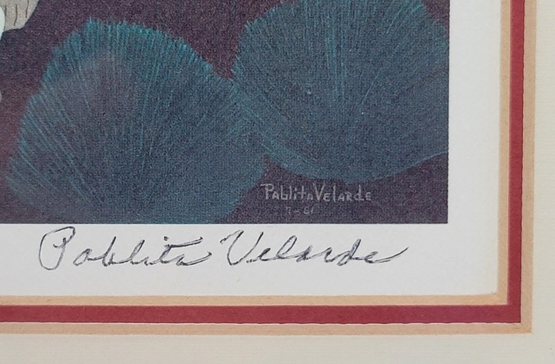 PABLITA VELARDE Nativity Scene Prints (2) Native American, Santa Clara Pueblo NM gallery