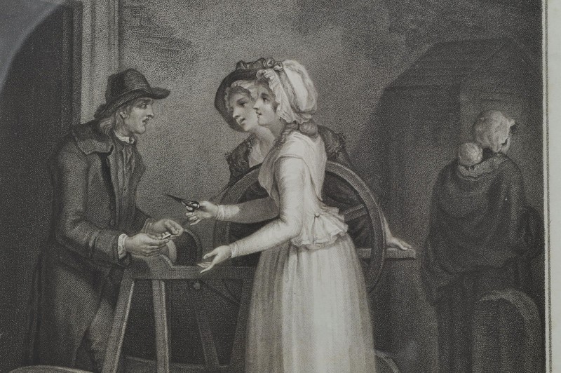Original Stipple Engraving Wheatley "Knives to Grind" Cries of London 1795 gallery