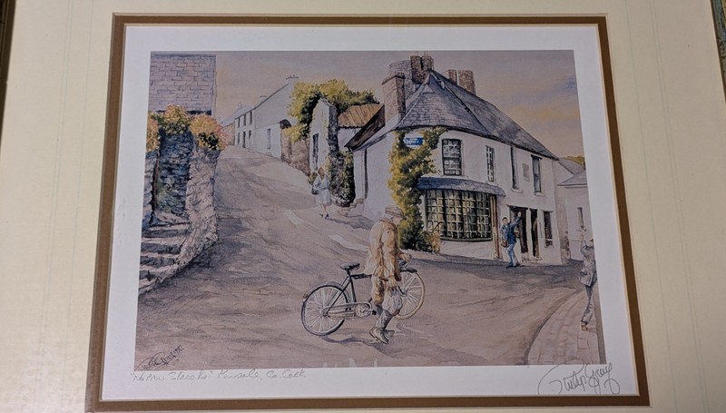 Philip Gray COASTLINES OF IRELAND Print «Narrow Streets» Kinsale Cork 14″ x 16″