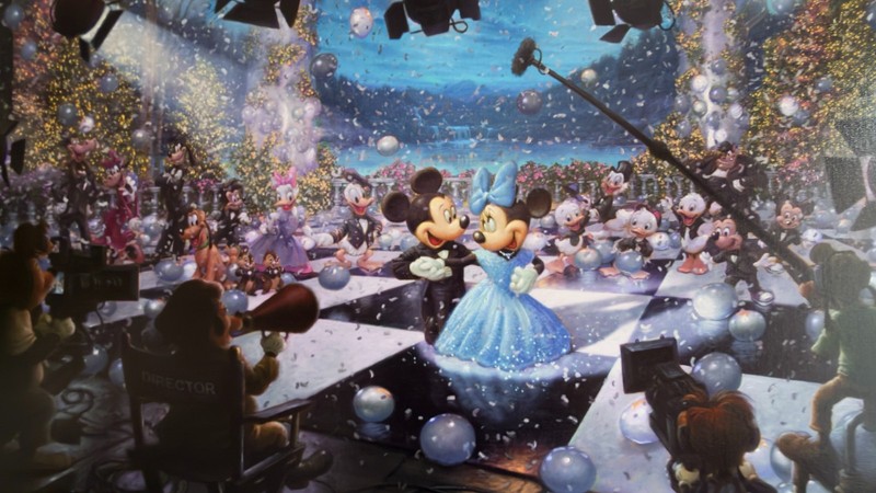 Thomas Kinkade Studios Disney 100th Celebration 24x36 #1/10 AP "1/1" RARE FIND" gallery