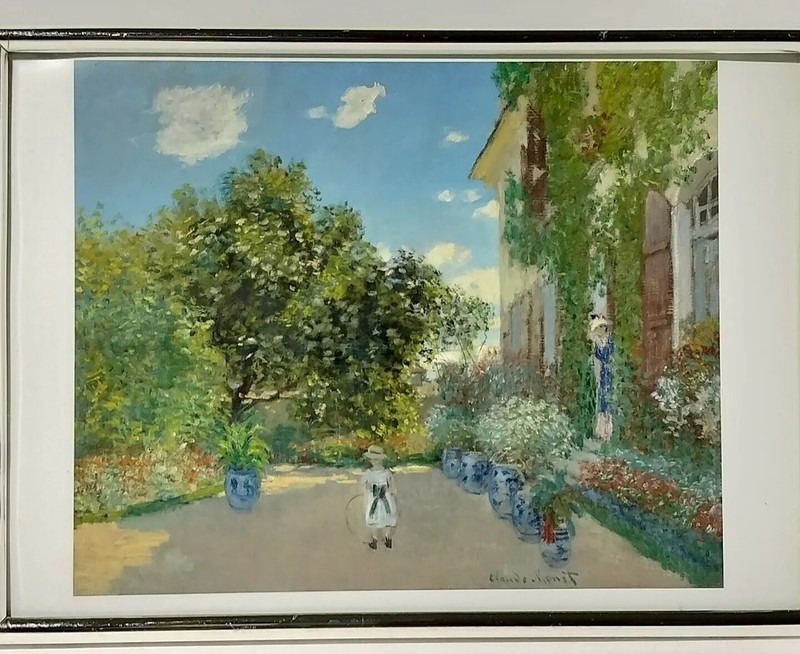 Claude Monet Postcard Of The Painting ‘Artist’s House at Argenteuil ‘Chicago