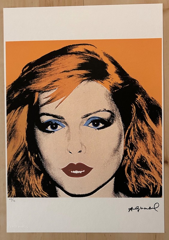 Andy Warhol (After) «Orange Debbie Harry» Limited Edition Off Set Lithograph