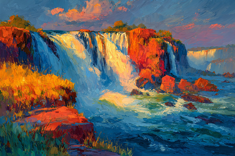 Iguazu Falls 36×24 Giclée Art Print Ltd 1/25 Signed COA Rombley H8