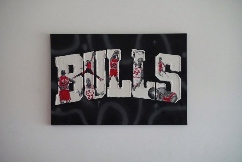 BULLS Michael Jordan Full size PRINT 24" x 36" unframed gallery