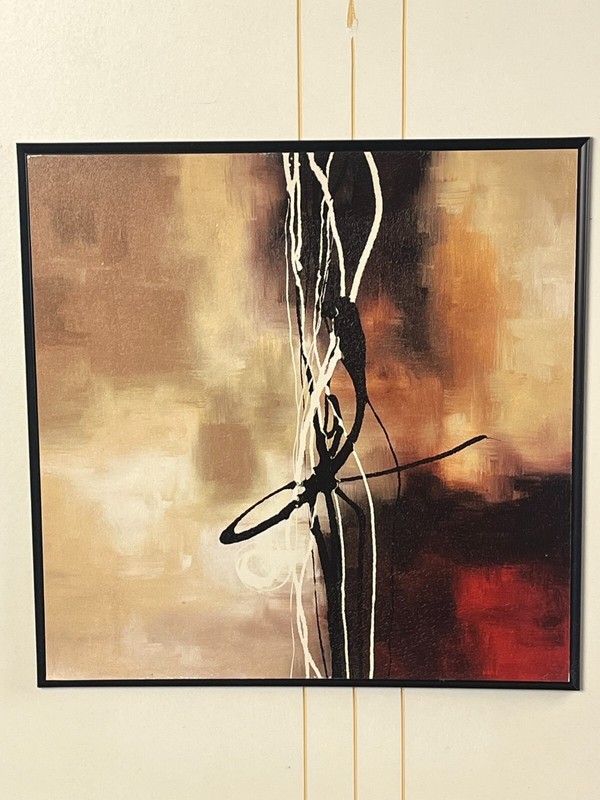 Laurie Maitland “symphony In Red And Khaki” Framed Print Wall Art gallery