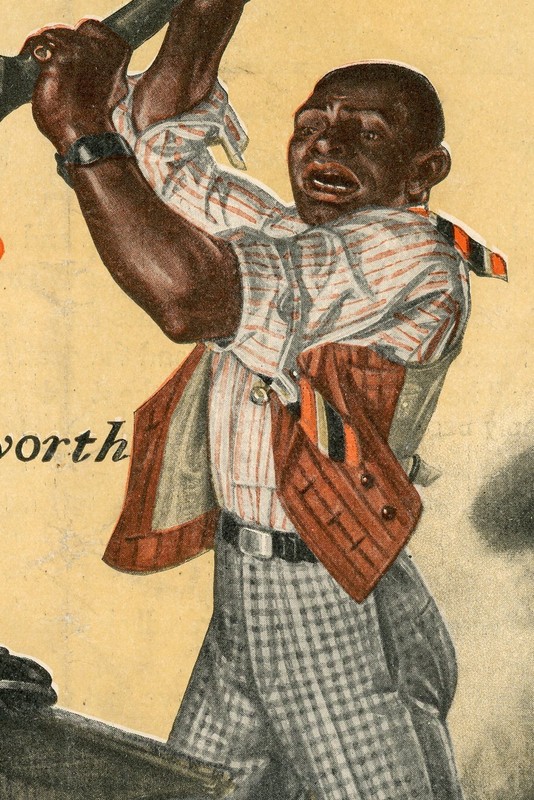 1915 Original FX Leyendecker Cover Art. Saleratus Smith. Man Wrecks Gaming Table gallery
