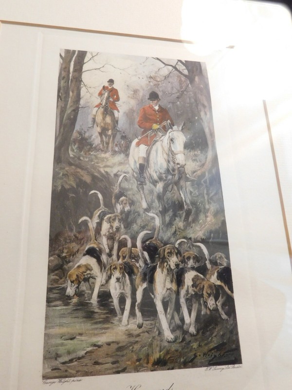 George Wright Proud of his Pack and Homewards E.W.Savory Framed Prints LOT of 2 gallery