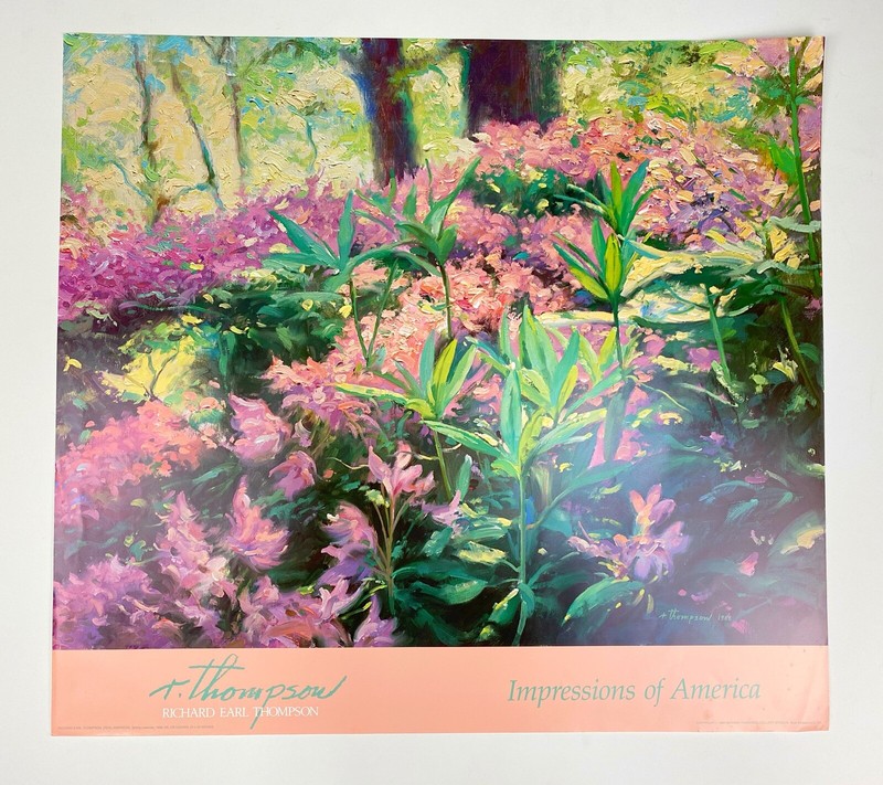 Impressions of America Richard Earl Thompson 1986 Spring Lavender Poster