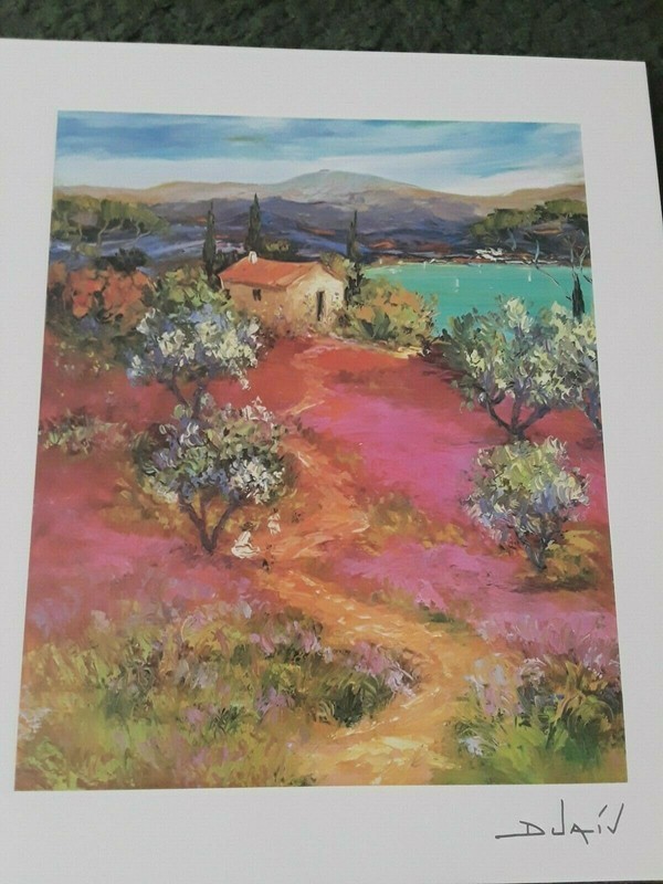 2015 Duaiv ‘Arrivee au Lac’ 8 1/2″X7″ Seriolithograph Signed COA