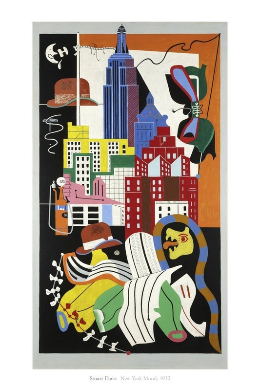 New York Mural, 1932 by Stuart Davis Art Print Museum 2016 Poster 24×36