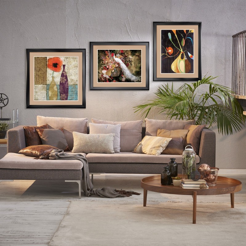 40W"x32H": REFRACTION by ELBA ALVAREZ - DOUBLE MATTE, GLASS and FRAME gallery