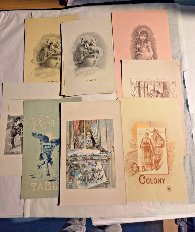 Photo Cover Prints Vintage – 9 Prints 5 3/4″ x 8 3/4″