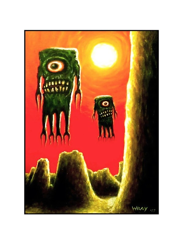 SPACE FREAKS / 11 x 14 Signed Art Print by Monster Guy, GARY WRAY