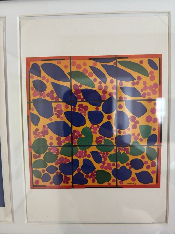 Matisse Prints Framed Matted Signed in Plate gallery