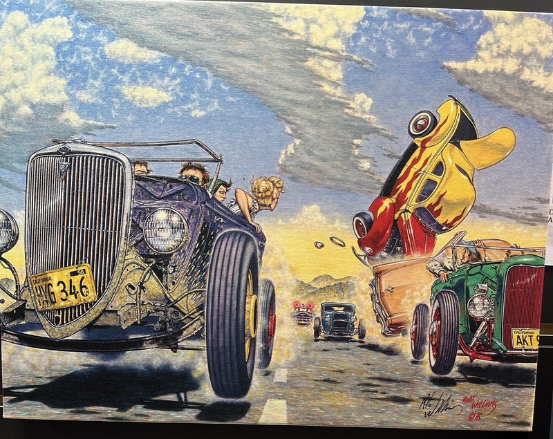 Robert Williams print «Drag Race» Roth/Barris MINT 24″ x 36″ SIGNED