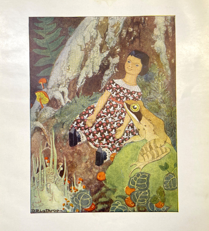 Vintage Book Page Illustration Art 1929 Hitty Her First Hundred Years Doll Frog