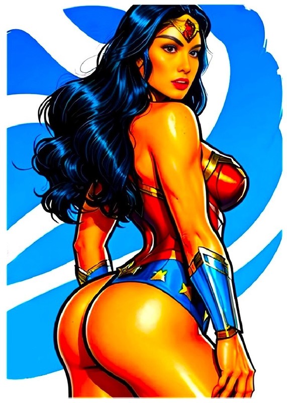 WONDER WOMAN * Fun Novelty * SUPERHERO * Illustrated Art Card * 4×6