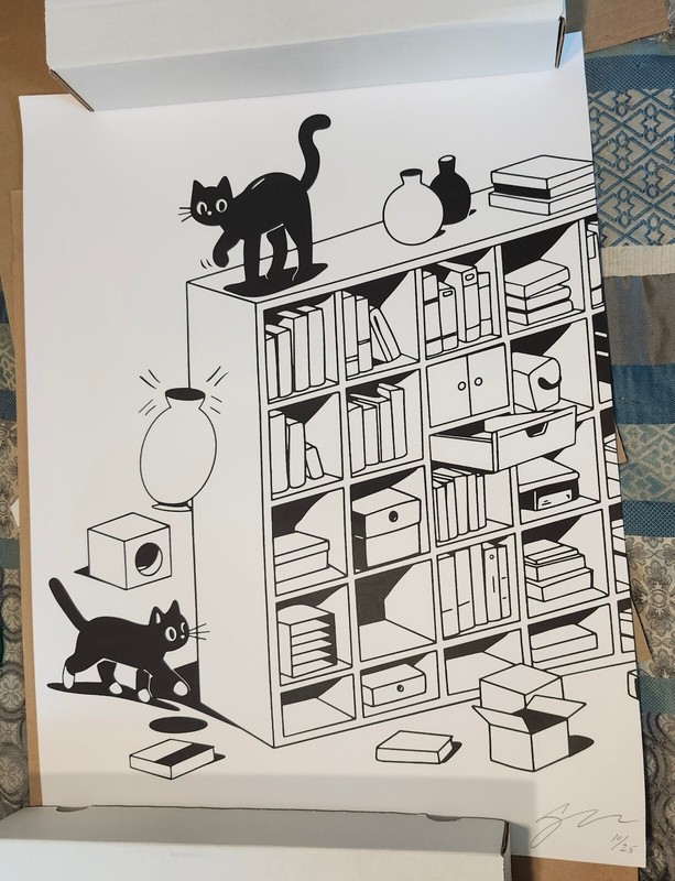 Fucci Cat 2024 18×24 Signed Original Limited Ed. Print RARE Only 25 Copies Exist