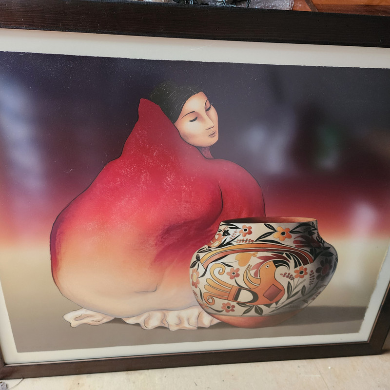 R.C. Gorman Original Lithograph ‘Acoma’ Signed 83/225 with COA