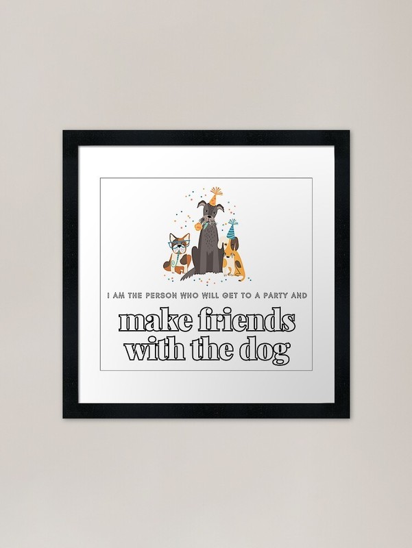 I am the Person Who Will Get to a P Framed Wall Art Poster Canvas Print Picture