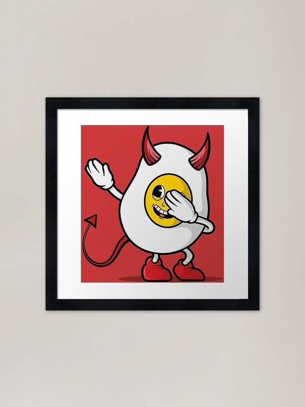 Deviled Egg mood Framed Art Print Framed Wall Art Poster Canvas Print Picture