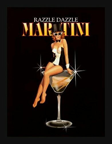 FRAMED Razzle Dazzle Martini by Ralph Burch 14x11 Sexy Bar Art Print Vintage