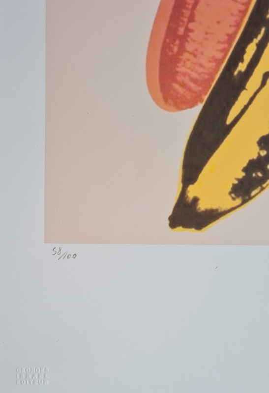 Andy Warhol * Banana * 57 x 38 cm * Signed Lithograph * Limited # 58/100 gallery