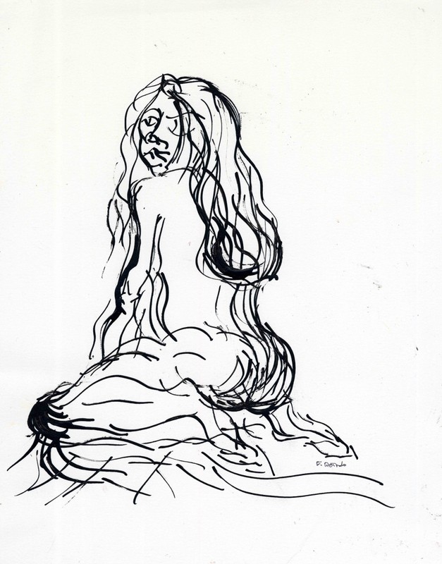 Alice – Original Pen And Ink On Paper