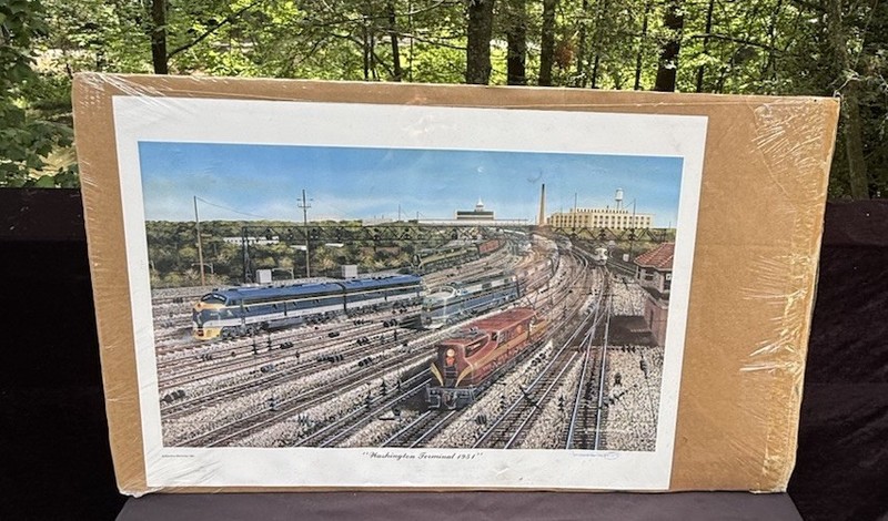 1991 SIGNED Robert West Washington Terminal 1951 Print gallery