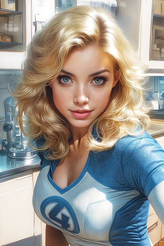 SUE STORM Fine Art Print 13×19 Limited 1/30 Fantastic Four 4 Invisible Woman